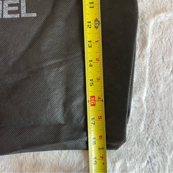 CHANEL Black and White Logo Dust Bag - Picture 6 of 7